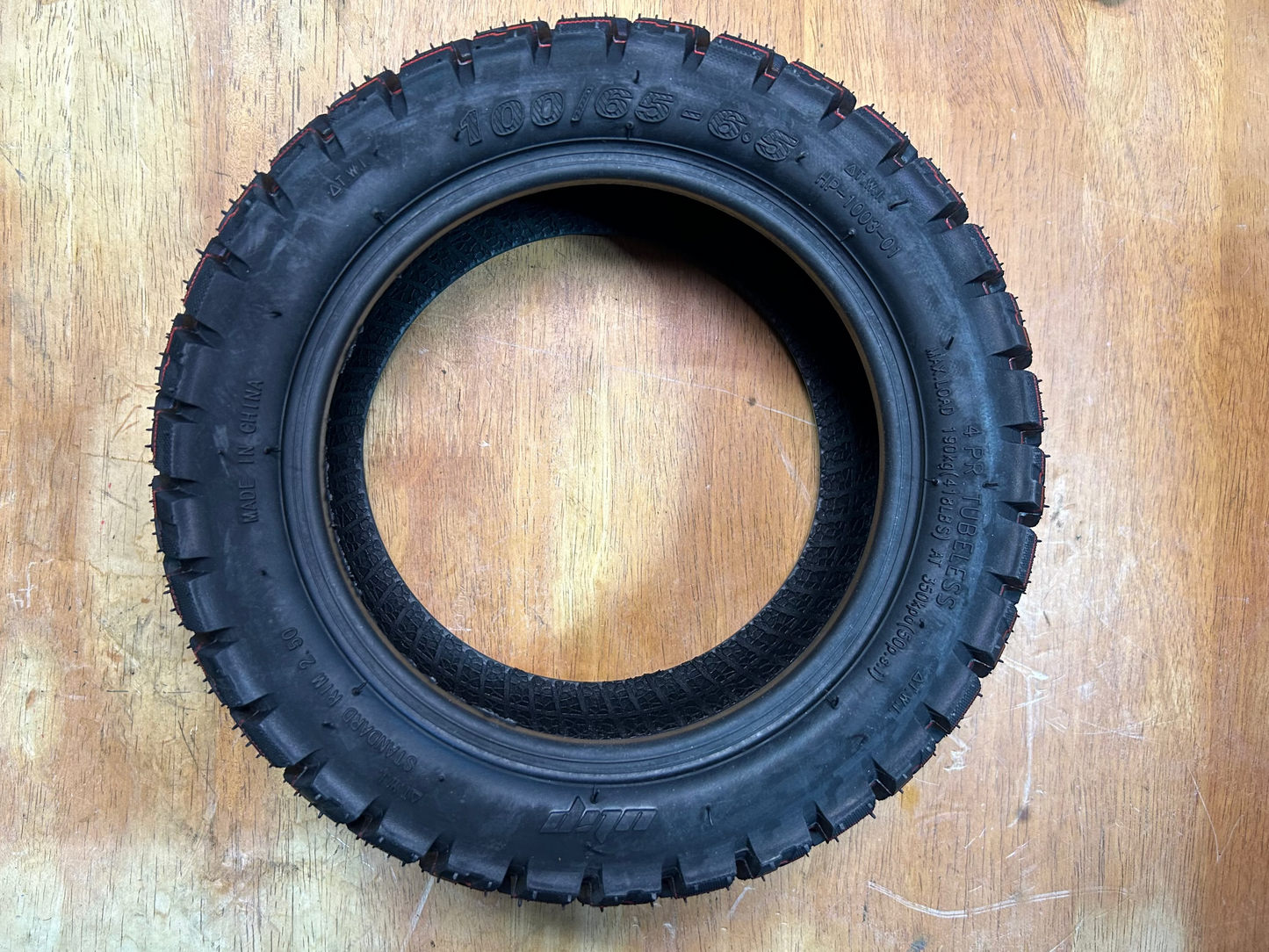 100/65 - 6.5 - 12 Inch Electric Scooter Ulip Semi Offroad Tubeless Tyre