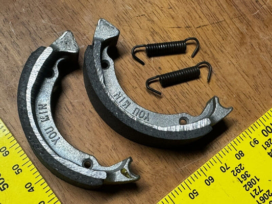 1x Standard 6" Drum Brake Pad Set for Electric Scooter Set with Springs