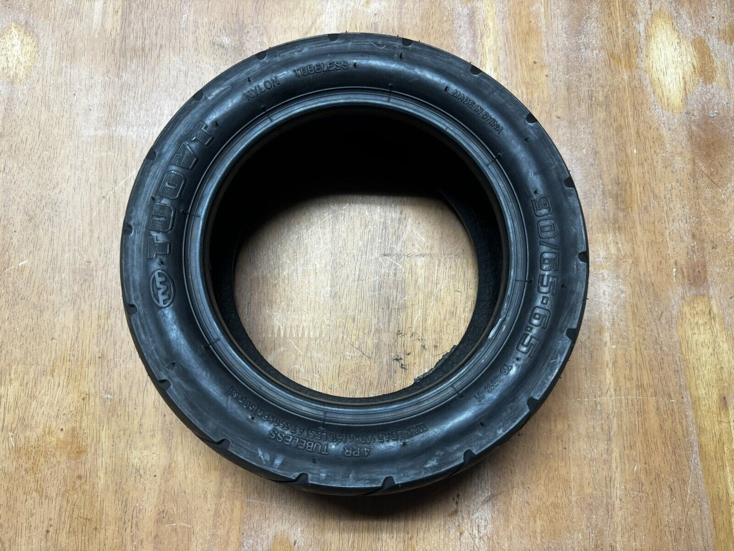 11" Tubed or Tubeless Electric Scooter Tyre ROAD TREAD 100/55 - 6.5 TUOVT