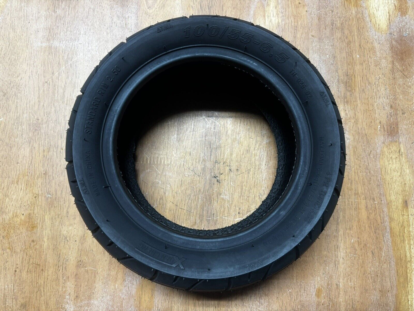 11" Tubed or Tubeless Electric Scooter Tyre PMT Style ROAD TREAD 100/55 - 6.5