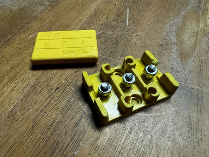 Yellow 48v-60v 3 Phase Electric Scooter Motor Wire Connector Joining Block