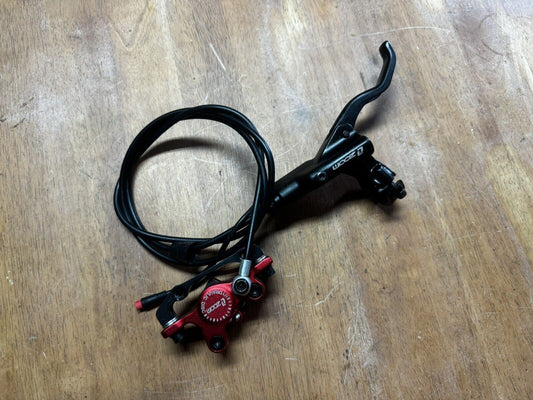 Complete Front Electric Scooter Zoom Red Hydraulic Brake Calliper & Lever