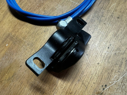 Black Zoom Brake Calliper W/ Blue Hydraulic Line Rear Right From Slayer Scooter