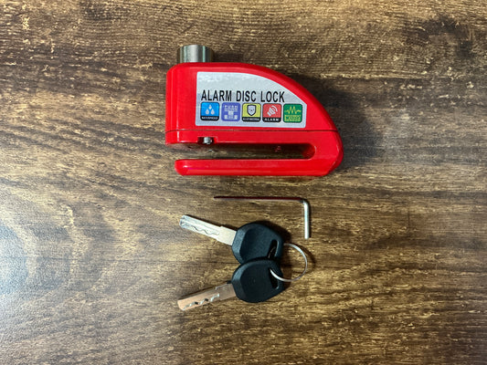 Brake Rotor Lock With Alarm