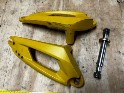 Original Vsett 10 Electric Scooter Front Or Rear Swing Arm Set Yellow