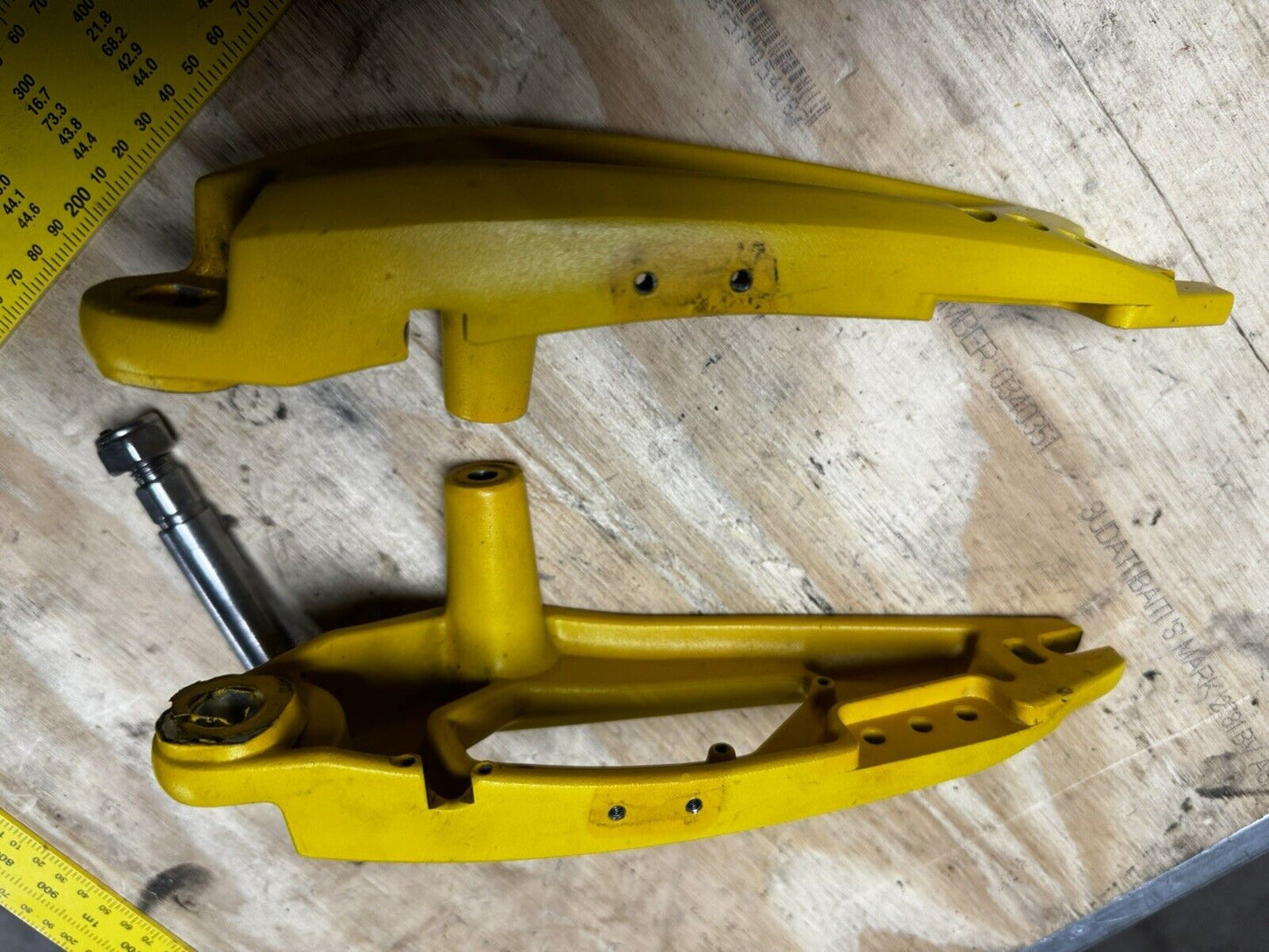 Original Vsett 10 Electric Scooter Front Or Rear Swing Arm Set Yellow