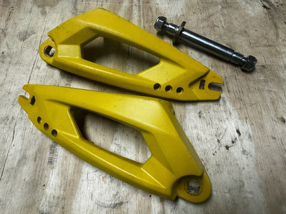 Original Vsett 10 Electric Scooter Front Or Rear Swing Arm Set Yellow